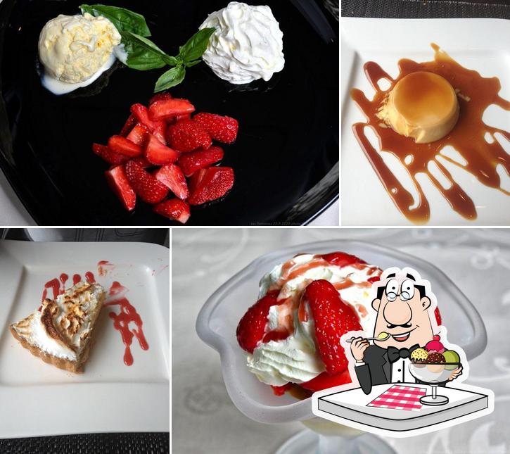 Restaurant Les Fontaines offre un'ampia selezione di dessert