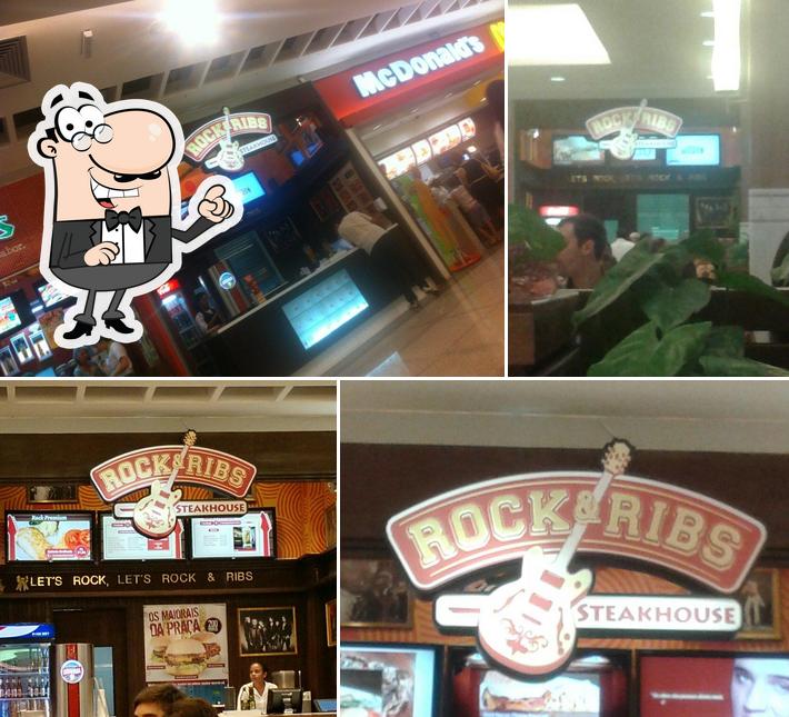 O interior do Rock & Ribs