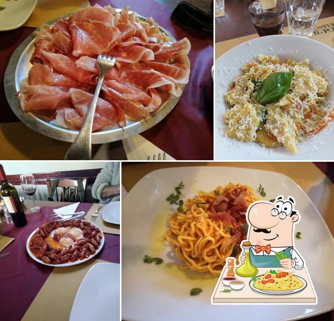 Sashimi e spaghetti alla bolognese al Osteria Il Pozzo