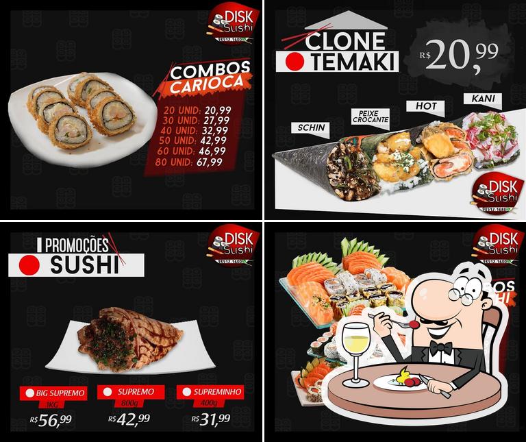 Comida em Disk Sushi