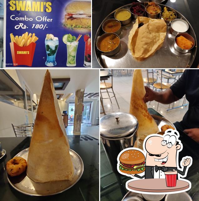 Try out a burger at Swami's Vegetarian Restaurant