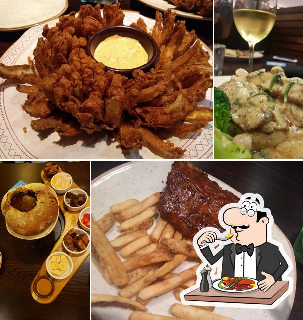 Comida em Restaurante Outback Steakhouse