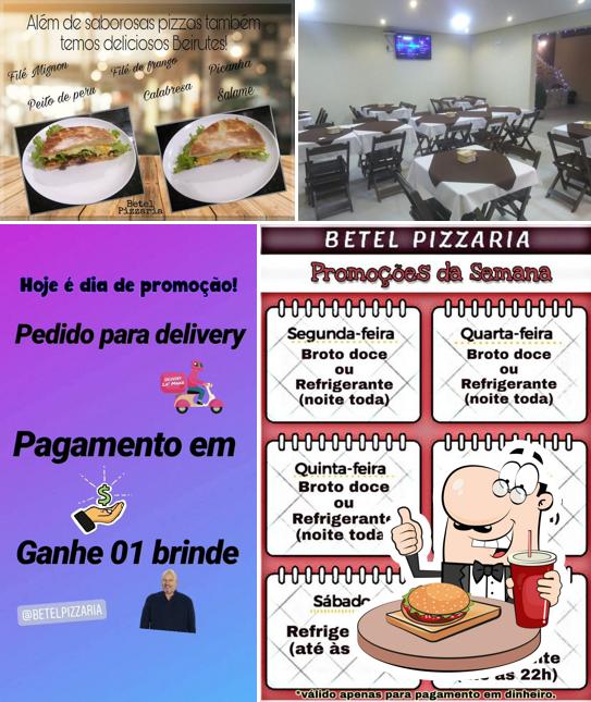 Consiga um hambúrguer no Betel Pizzaria