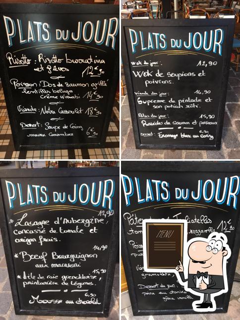 Découvrez le menu du jour sur le tableau