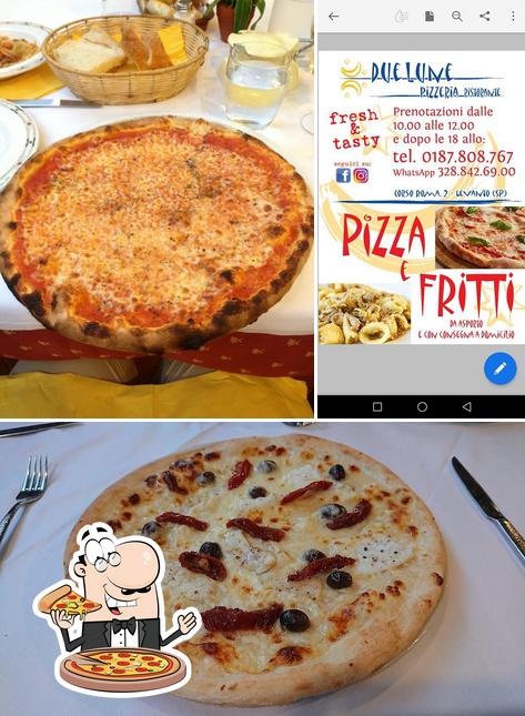 Get pizza at Le due Lune trattoria pizzeria