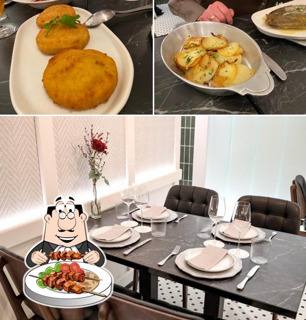 Take a look at the image displaying food and interior at Ultramarinos Galera