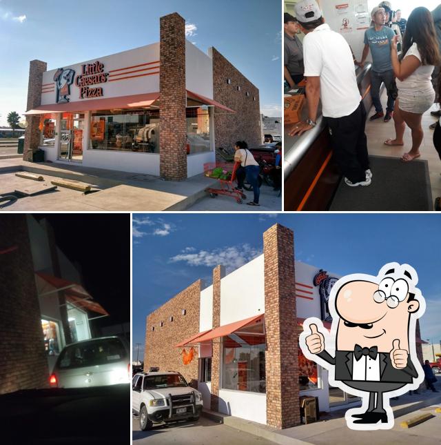 See this picture of Little Caesars