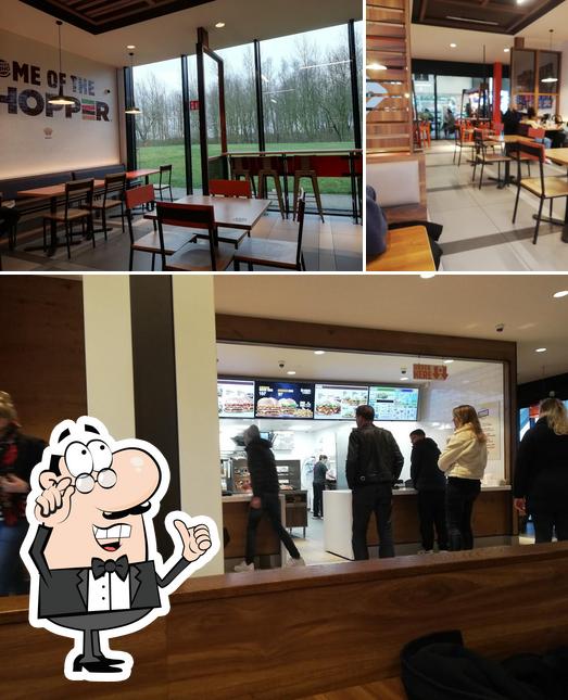 L'intérieur de Burger King