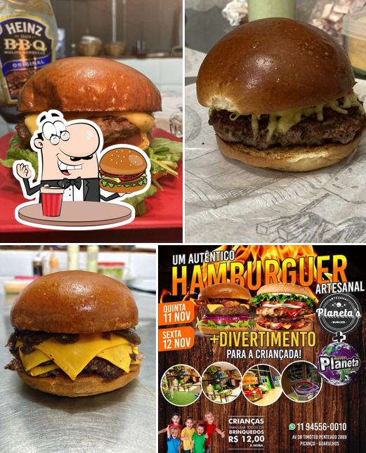 Hambúrguer em Planeta's Burger