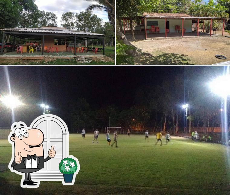 Você pode espairecer no exterior Bar do Daniel, campos de futebol e Chácara Vô Riba