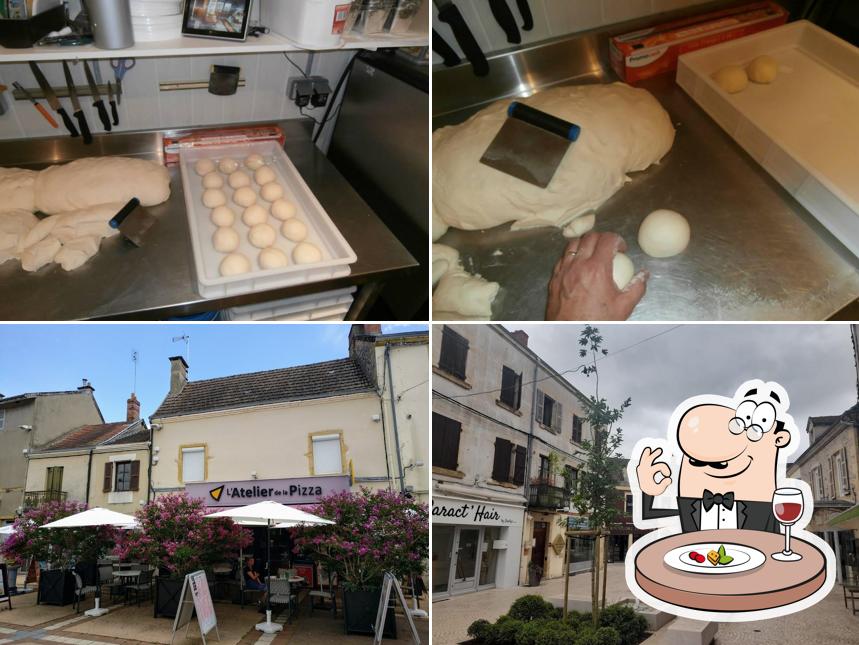 Voici l’image représentant la nourriture et extérieur sur l’Atelier de la Pizza