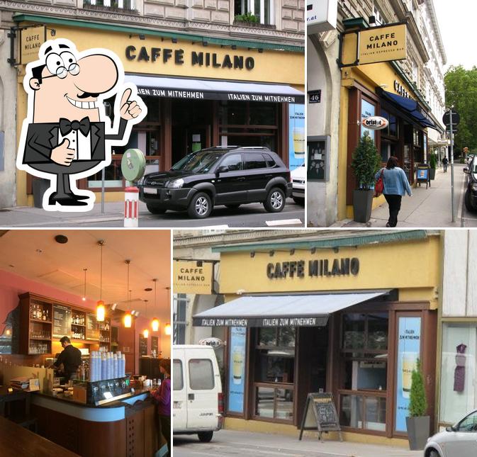 See this picture of Caffè Milano