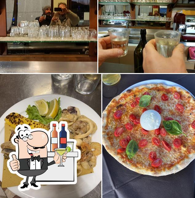 La foto di bancone da bar e cibo da Da Ciotta Antica Trattoria