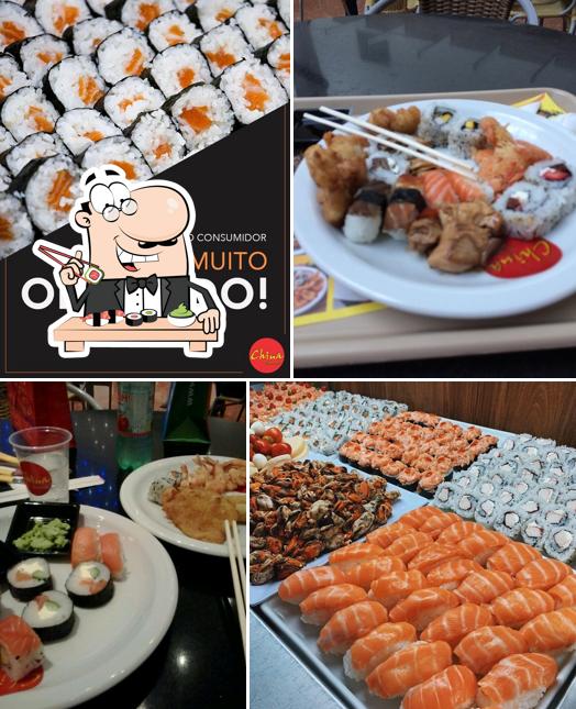 Peça diversas opções de sushi