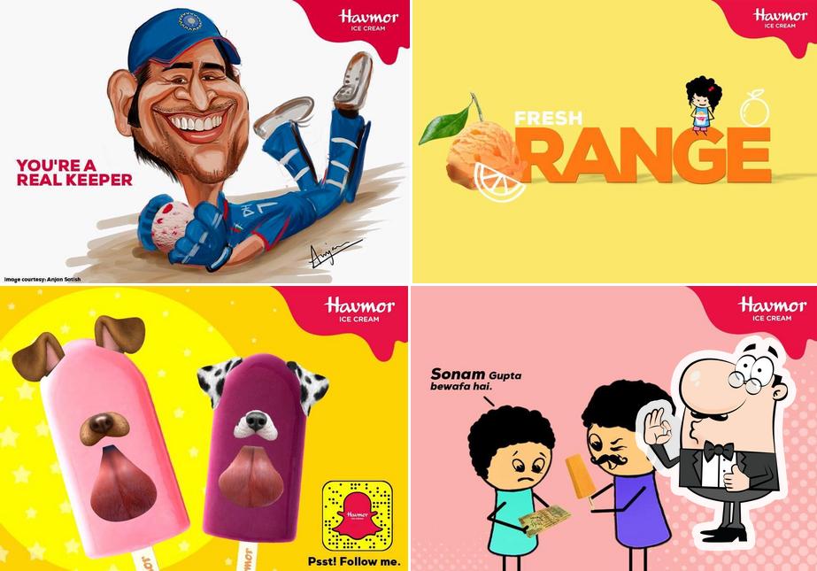 Look at the image of Havmor Fun flavours & UR Choice Baker’s Vadodara