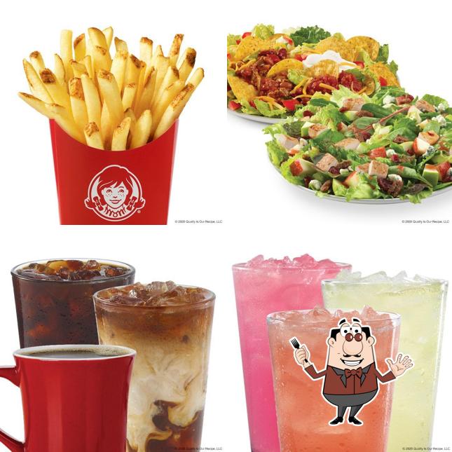 Wendy's is distinguished by food and drink