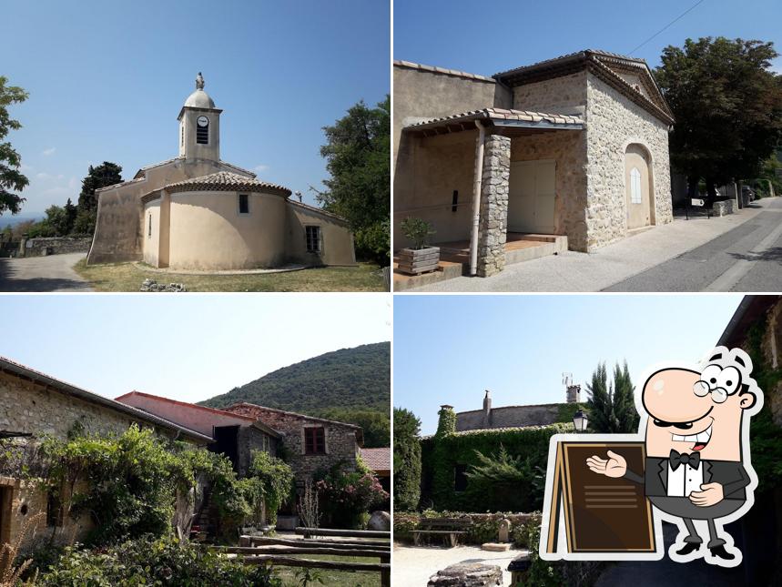 Vous pouvez prendre un bol d'air frais à l'extérieur La Treille Muscate hôtel restaurant de charme-Cliousclat-Drôme