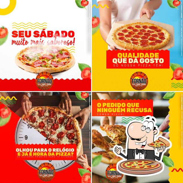 Peça pizza no Fornão pizzaria