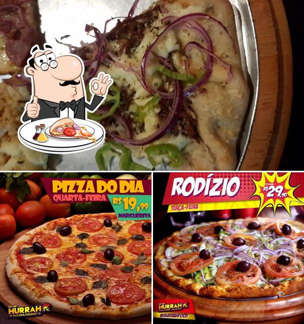 Consiga pizza no Hurrah Food Pizzaria