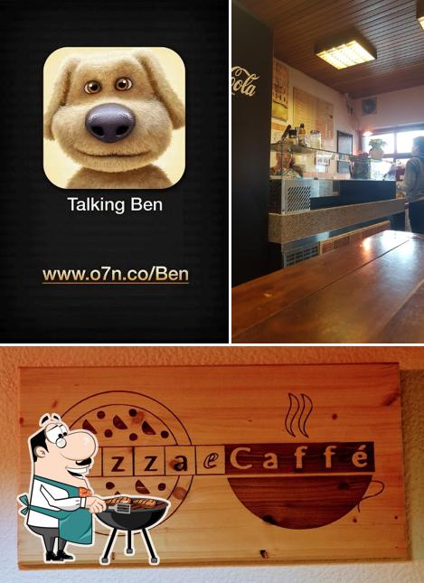 See this pic of Pizza e Caffé