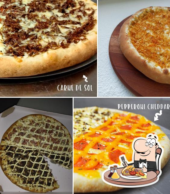 Peça diferentes variedades de pizza