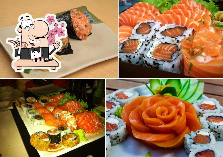 Peça diversas opções de sushi