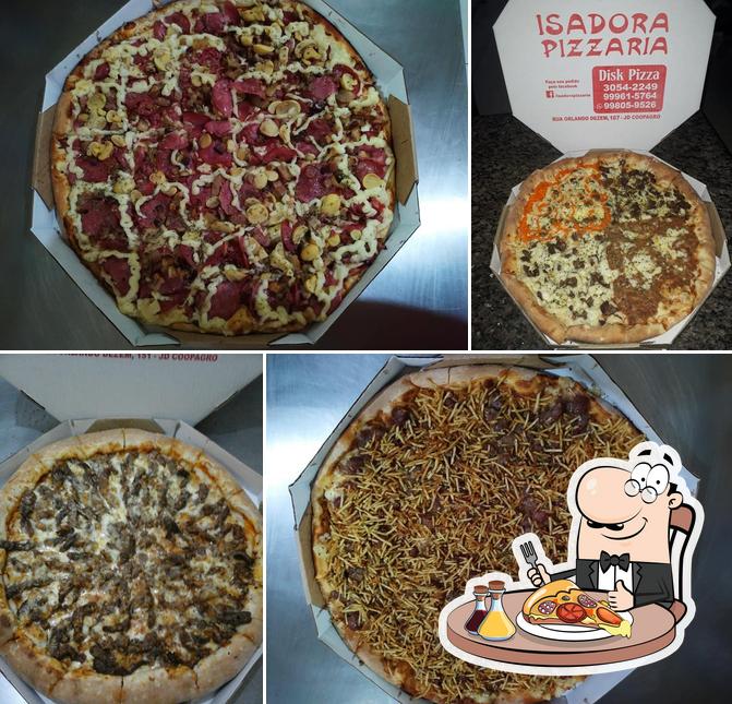 Experimente pizza no Pizzaria Isadora Toledo PR