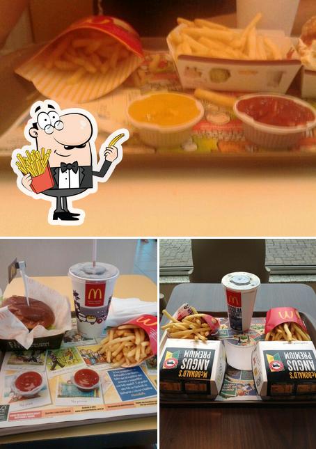 Prove batatas fritas no McDonald's