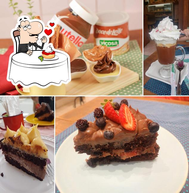 Milena Sodero Café e Bistrô oferece uma variedade de sobremesas
