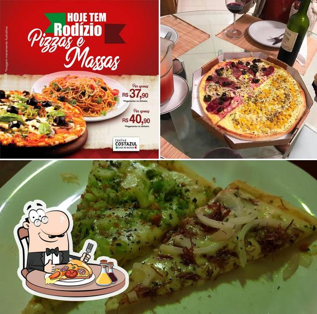 Consiga pizza no Cantina Costazul