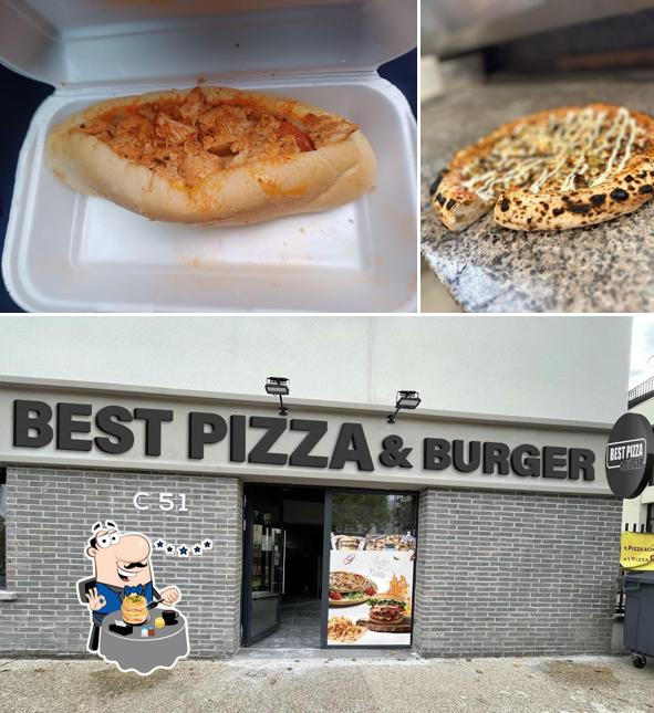 Take a look at the picture displaying food and exterior at Best Pizza & Burger حلال