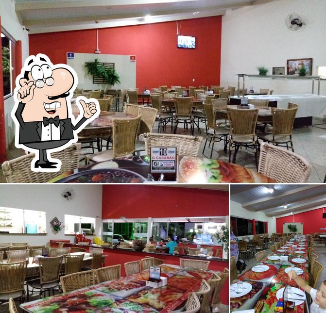 O interior do Casarão Restaurante e Lanchonete