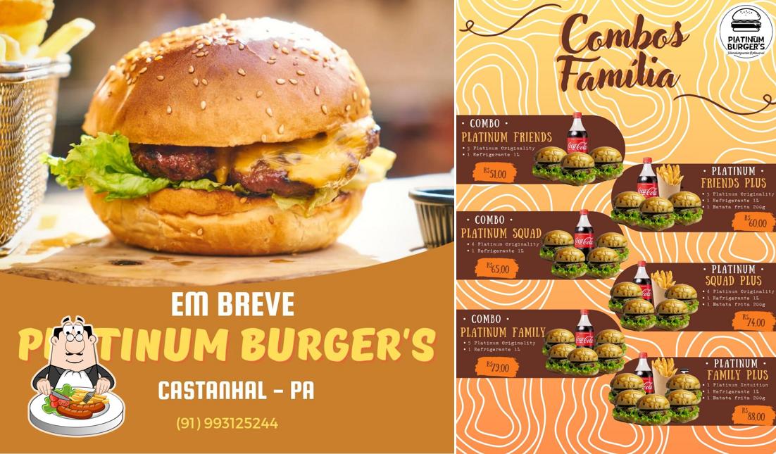 Comida em Platinum Burger's