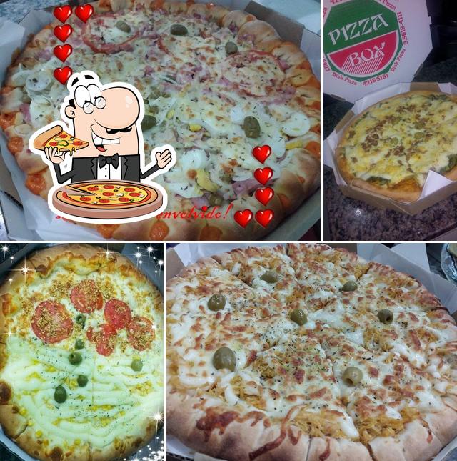 Consiga pizza no Pizzaria Box