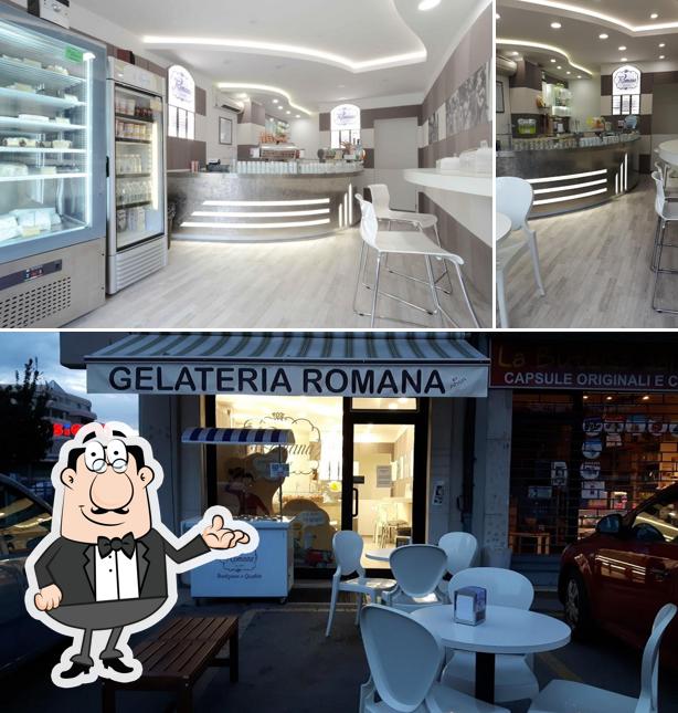 The interior of Gelateria Romana