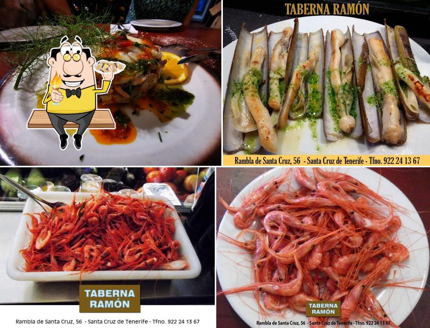 Get various seafood meals available at Taberna Ramón