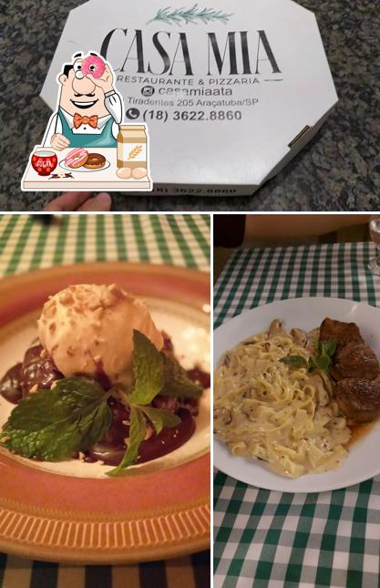 Casa Mia Cantina Italiana - Comida Italiana - Trattoria em Araçatuba oferece uma seleção de sobremesas
