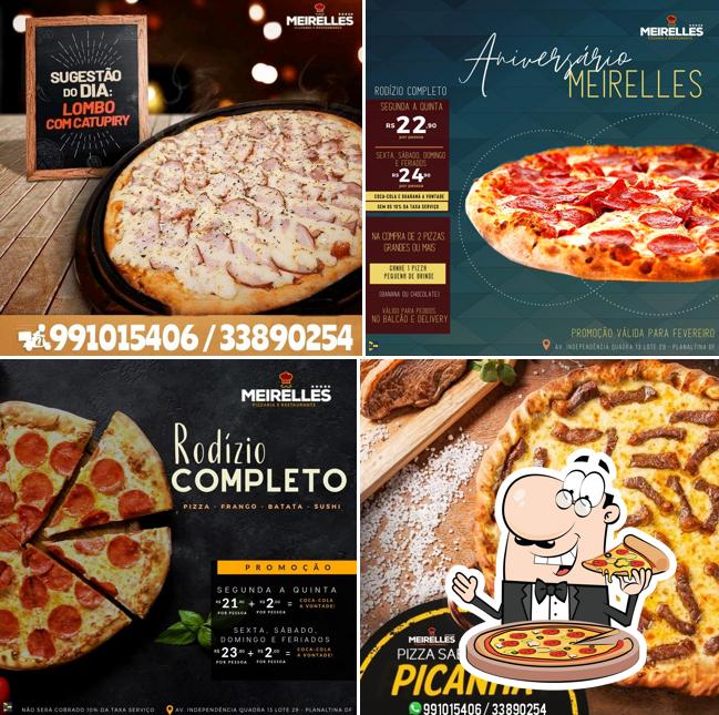 Escolha diversos tipos de pizza