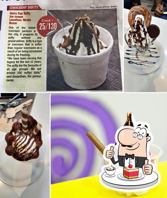 SOFTY ICE CREAM CORNER offers a variety of sweet dishes