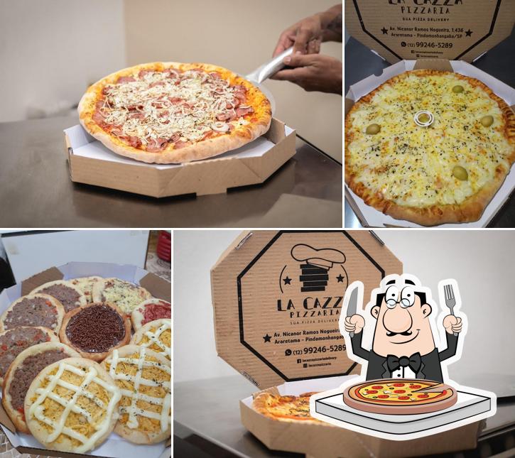 No Pizzaria Pinda - La Cazza Pizzaria Delivery, você pode pedir pizza