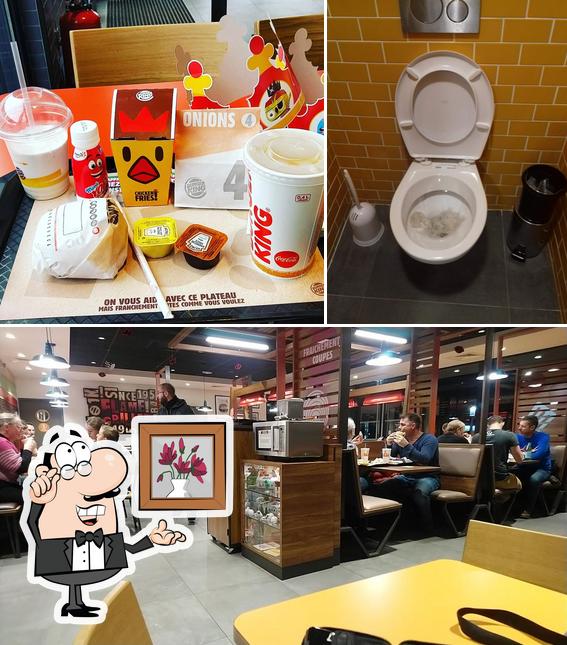 Vérifiez la photo représentant la intérieur et boisson concernant Burger King