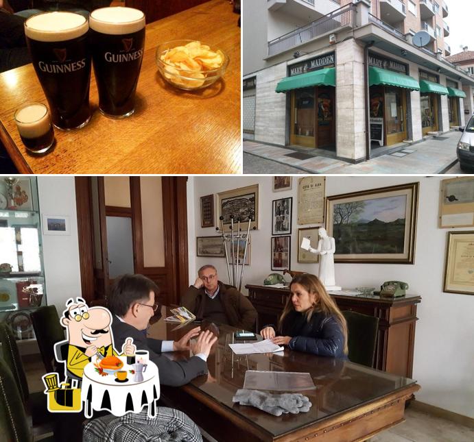 Tra le diverse cose da Mary Madden Irish Pub si possono trovare la cibo e esterno