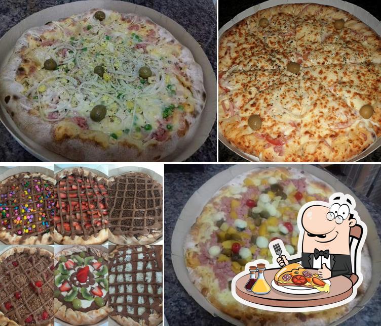 Consiga diferentes tipos de pizza