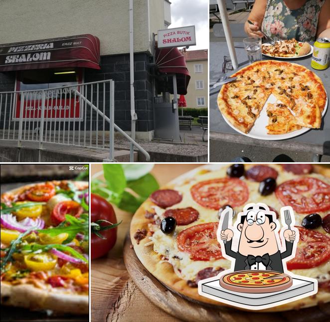 Get pizza at Pizzabutiken Shalom