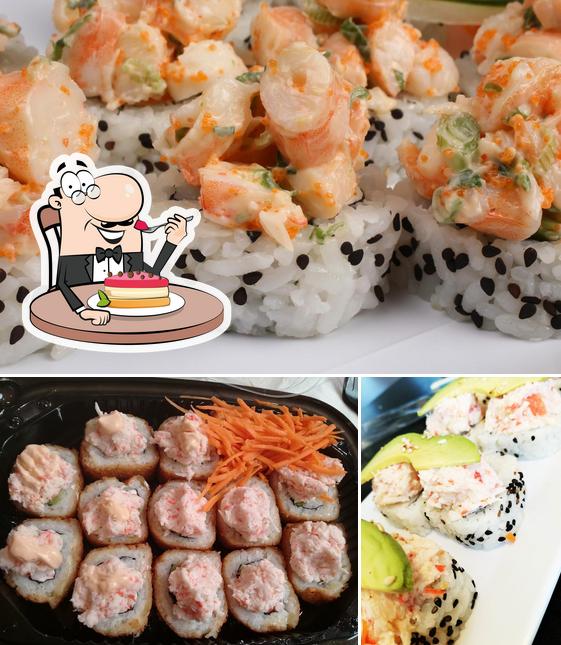 Yokiro Sushi Bicentenario provides a selection of sweet dishes