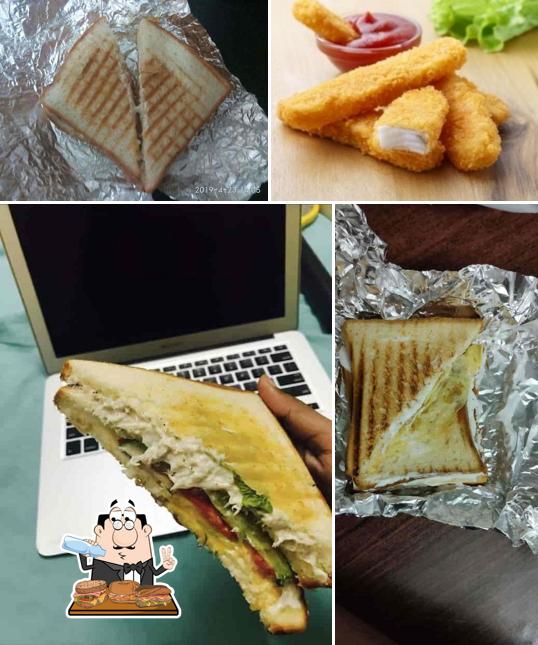 Order a sandwich at Pink Cafe