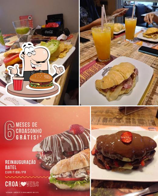 Os hambúrgueres do Croasonho Curitiba Batel irão satisfazer diferentes gostos