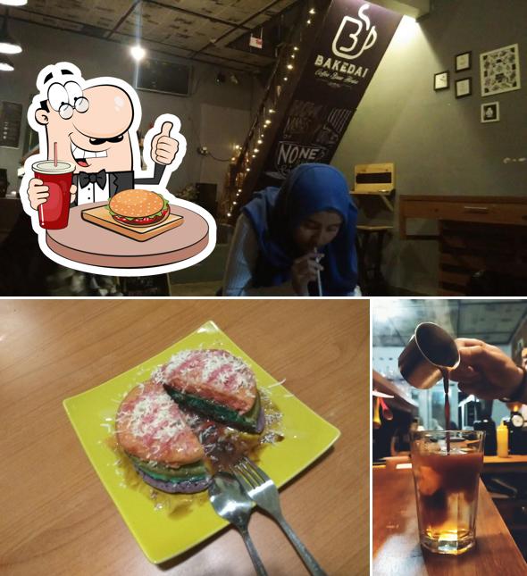 Order a burger at Bakedai Coffee & Roastery House