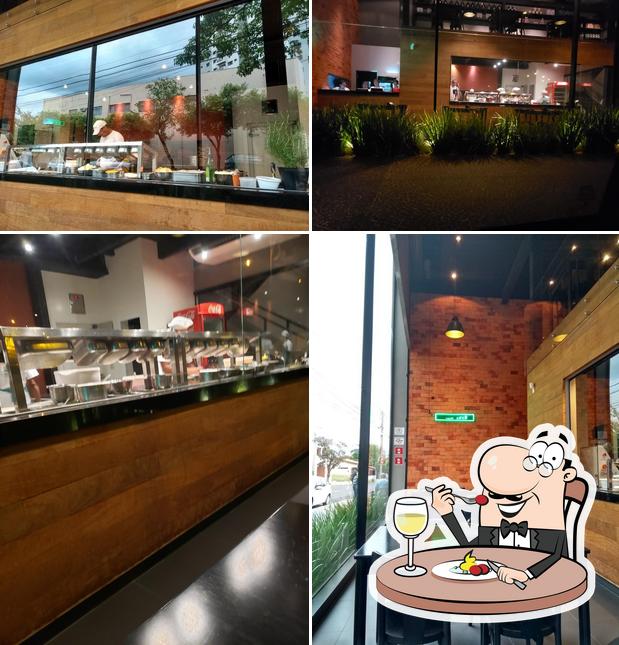 A imagem do Bambina Delivery’s comida e interior