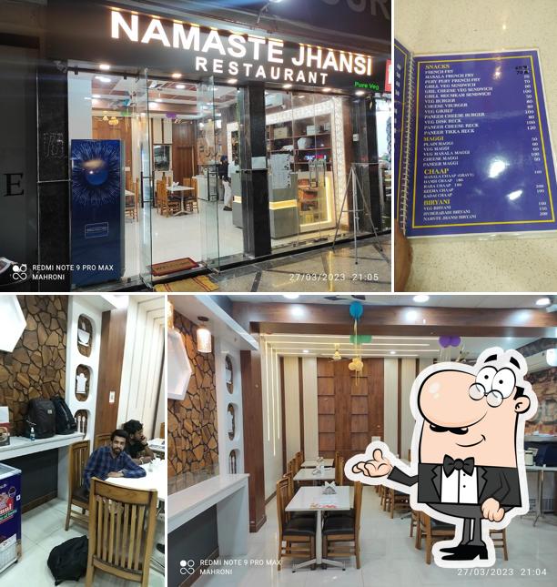 The interior of NAMASTE JHANSI Restaurant